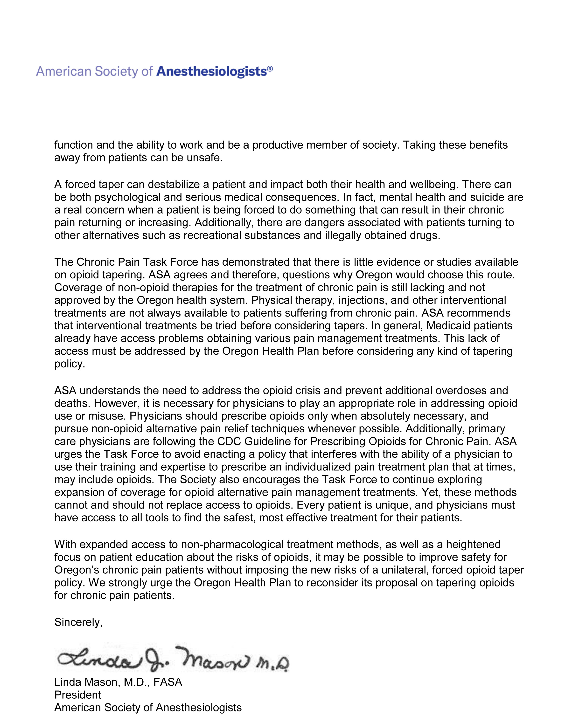 ASA Letter to Oregon CPTF-2