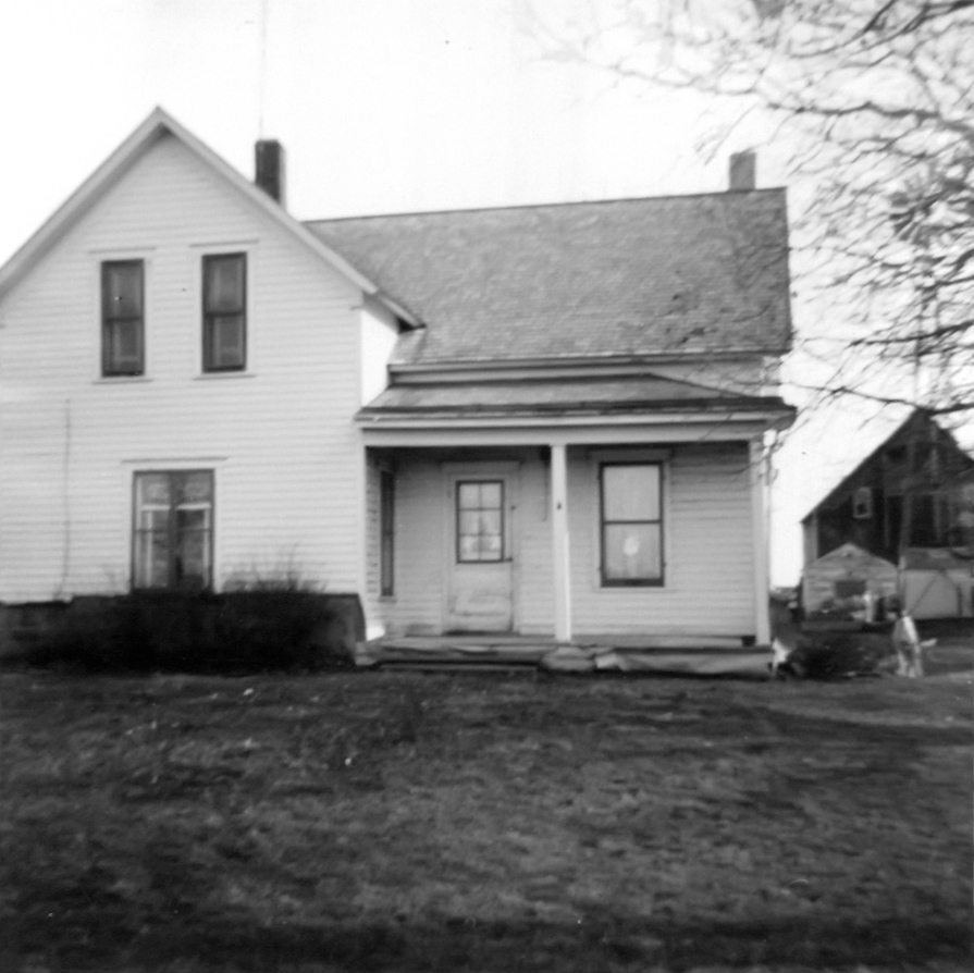 Front view of Lynn's childhood home